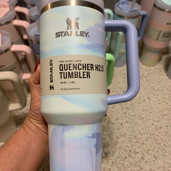 Stanley Cups 40oz quencher pink feather green blue best beige lavender - Picture 6 of 8